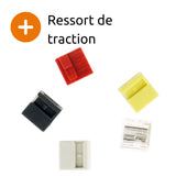 Lot de 5 bornes de raccordement S243 - Conducteurs souples et rigides - 0,6 à 0,8 mm² - 4 pôles - Wago