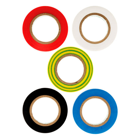 Lot de 5 rubans adhésifs 15mm x 10m - Zenitech