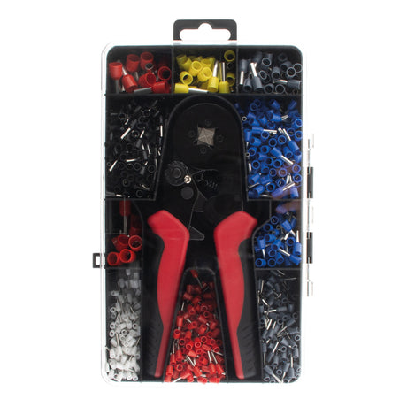 Lot de 1200 cosses à sertir + pince - 0,5 à 10mm² - Zenitech
