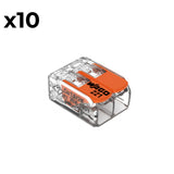 Sachet de 5/10 bornes 2/3/5 entrées 221 Wago