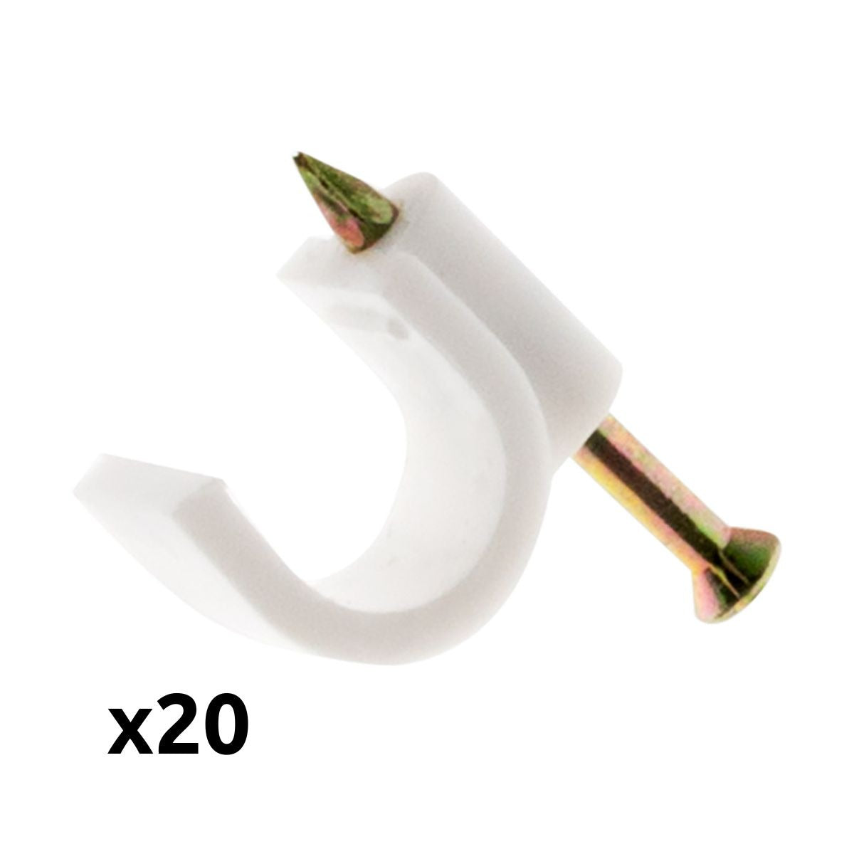 Lot de 20 crochets de fixation - Zenitech
