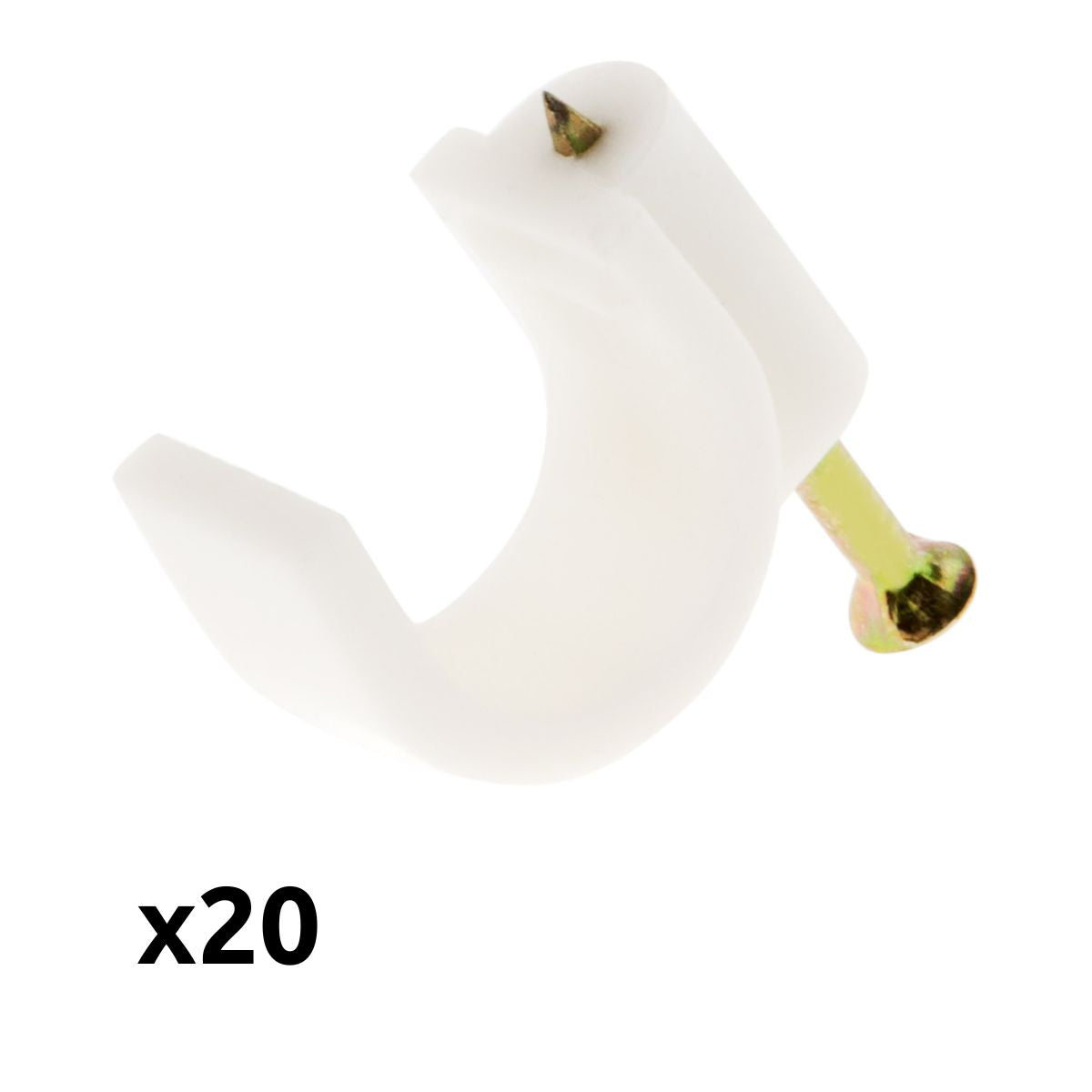 Lot de 20 crochets de fixation - Zenitech