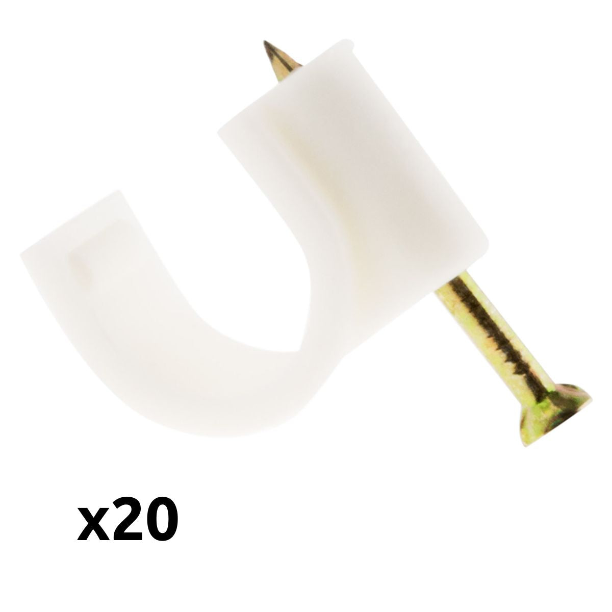 Lot de 20 crochets de fixation - Zenitech