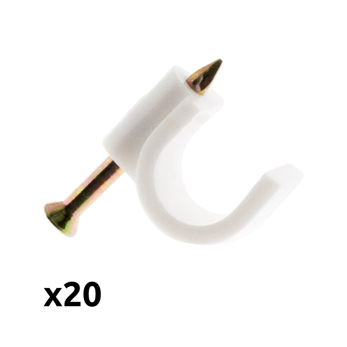 Lot de 20 crochets de fixation - Zenitech