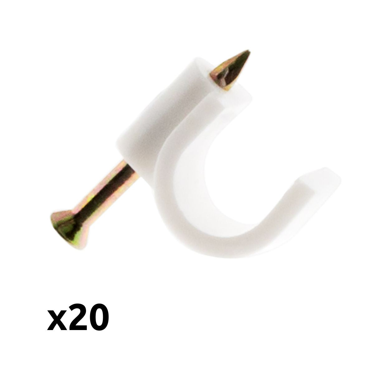 Lot de 20 crochets de fixation - Zenitech