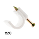 Lot de 20 crochets de fixation - Zenitech
