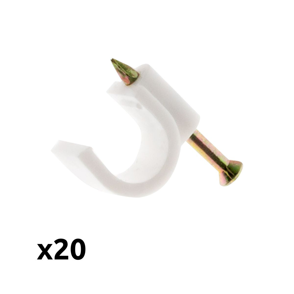 Lot de 20 crochets de fixation - Zenitech