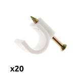 Lot de 20 crochets de fixation - Zenitech
