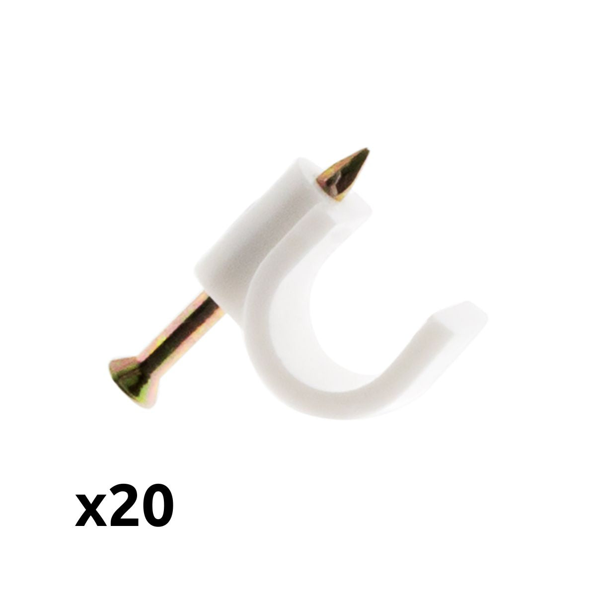 Lot de 20 crochets de fixation - Zenitech