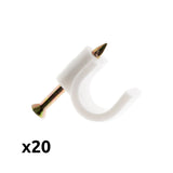 Lot de 20 crochets de fixation - Zenitech