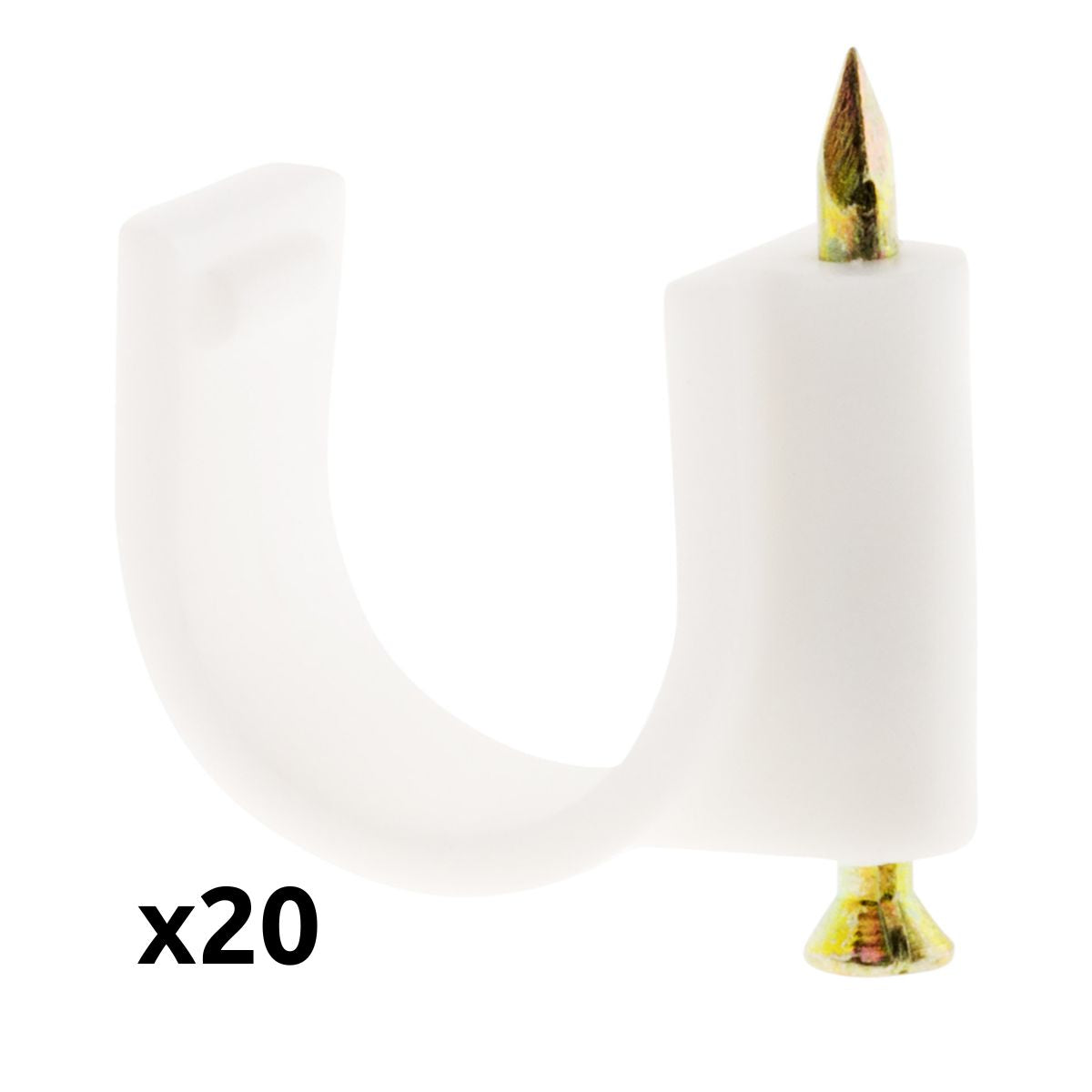 Lot de 20 crochets de fixation - Zenitech