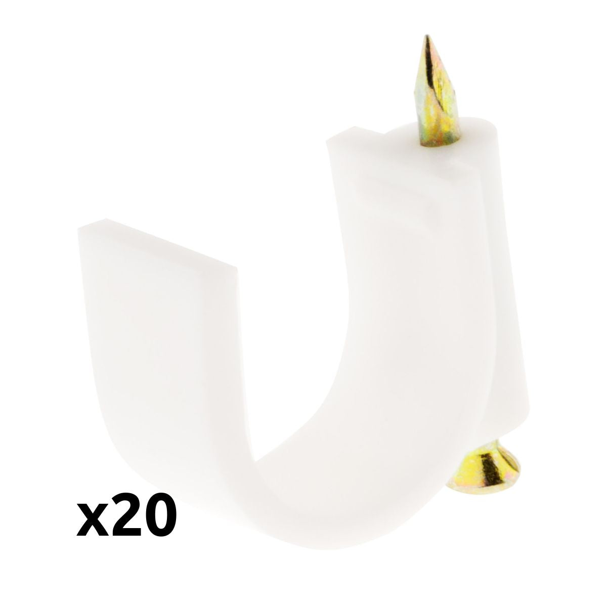 Lot de 20 crochets de fixation - Zenitech