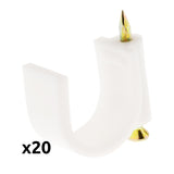 Lot de 20 crochets de fixation - Zenitech