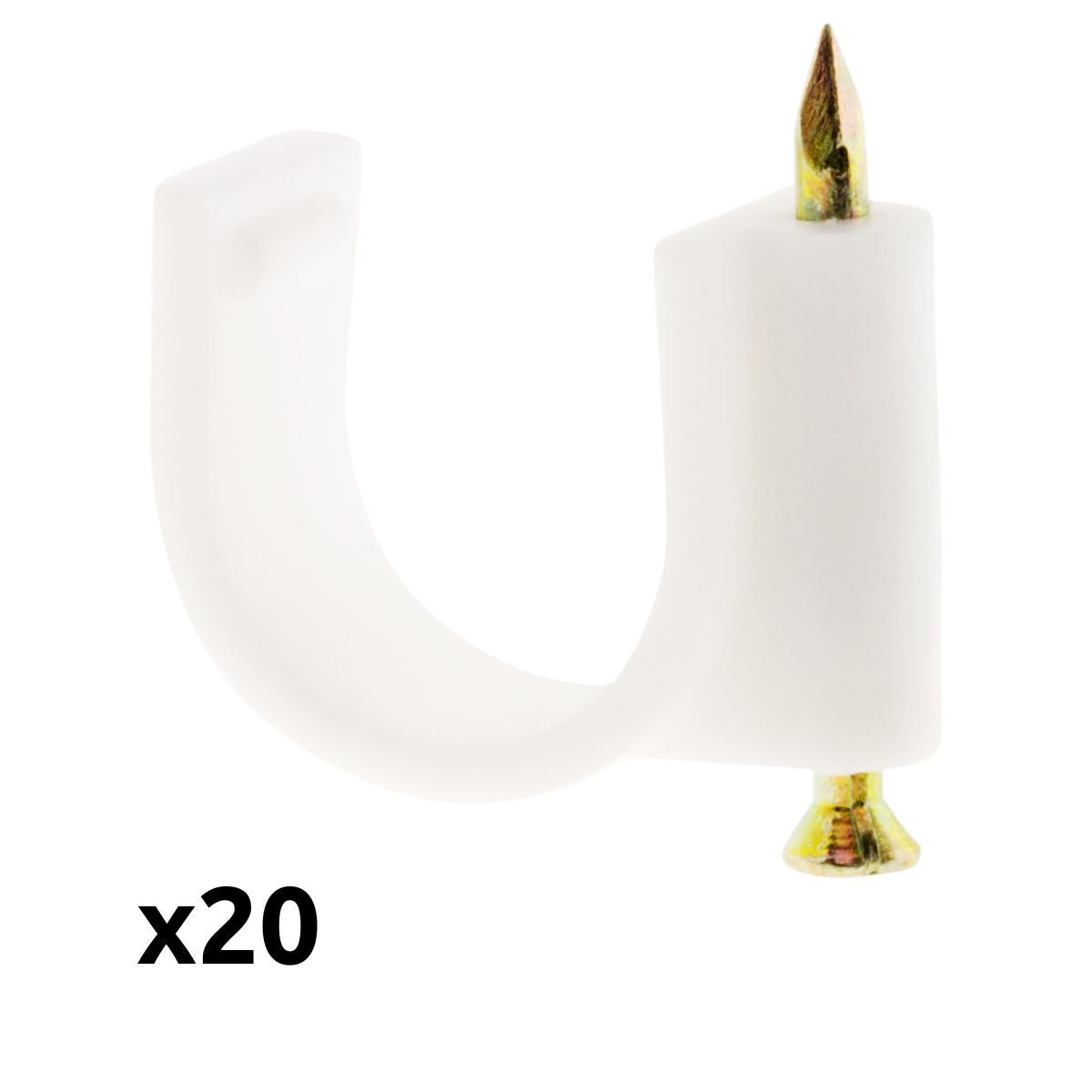 Lot de 20 crochets de fixation - Zenitech