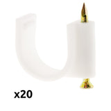 Lot de 20 crochets de fixation - Zenitech