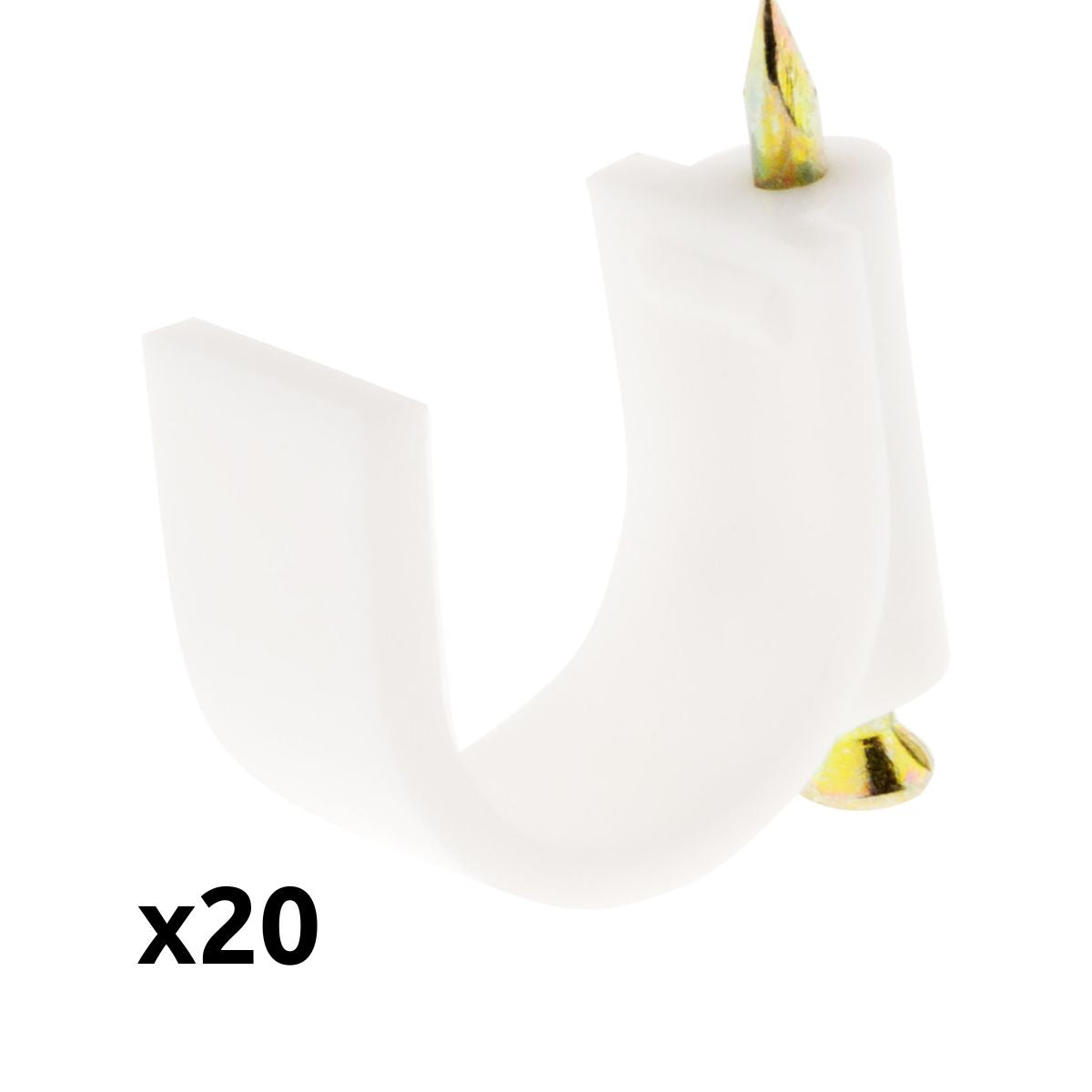 Lot de 20 crochets de fixation - Zenitech