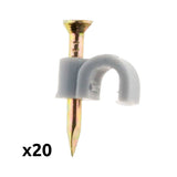 Lot de 20 crochets de fixation - Zenitech