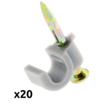 Lot de 20 crochets de fixation - Zenitech