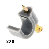 Lot de 20 crochets de fixation - Zenitech