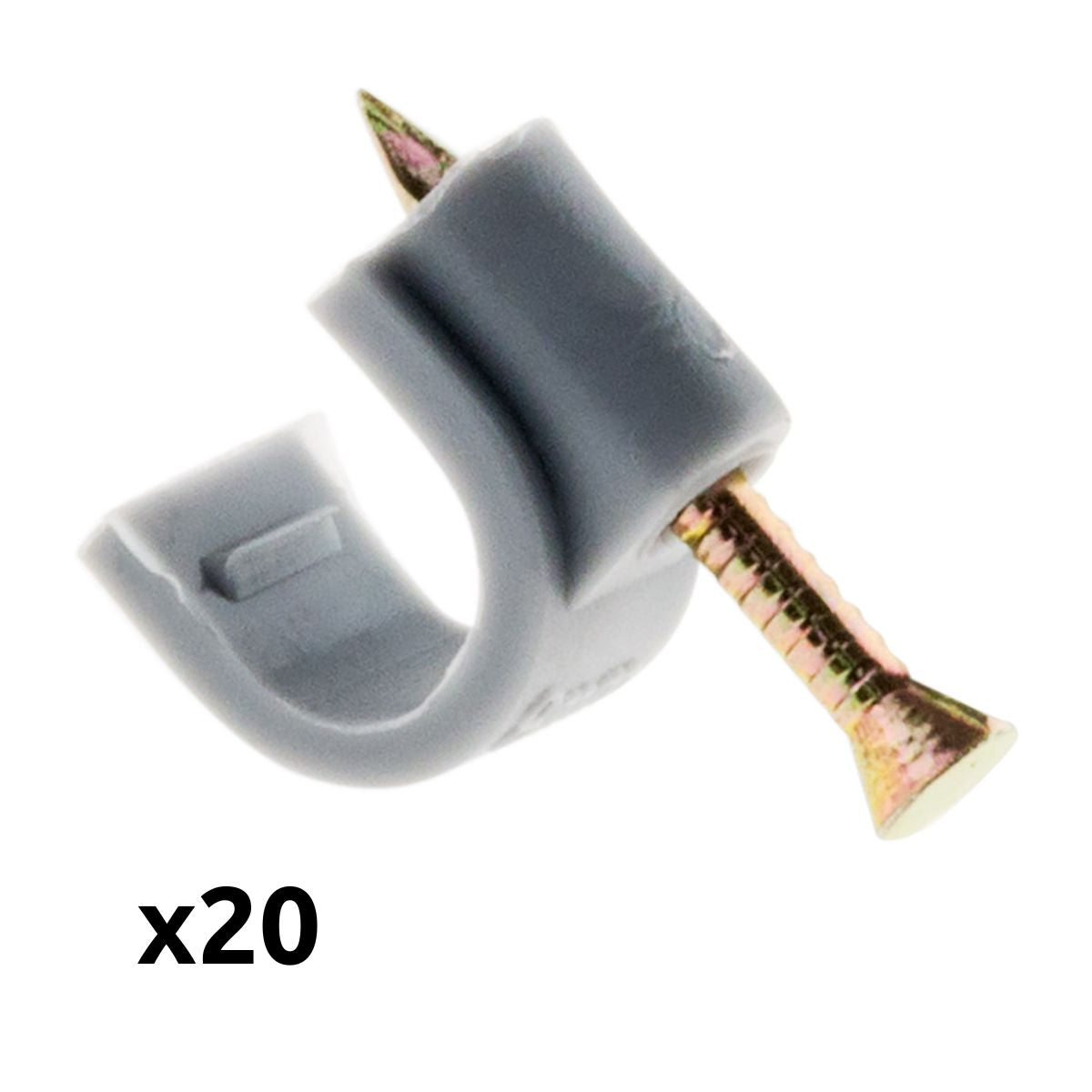 Lot de 20 crochets de fixation - Zenitech
