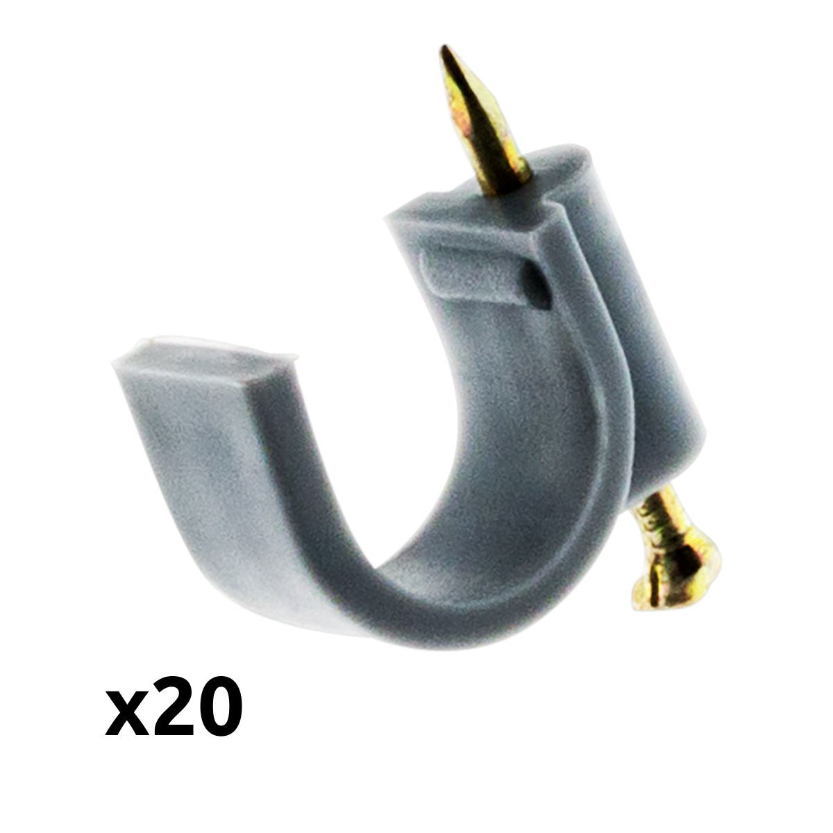 Lot de 20 crochets de fixation - Zenitech