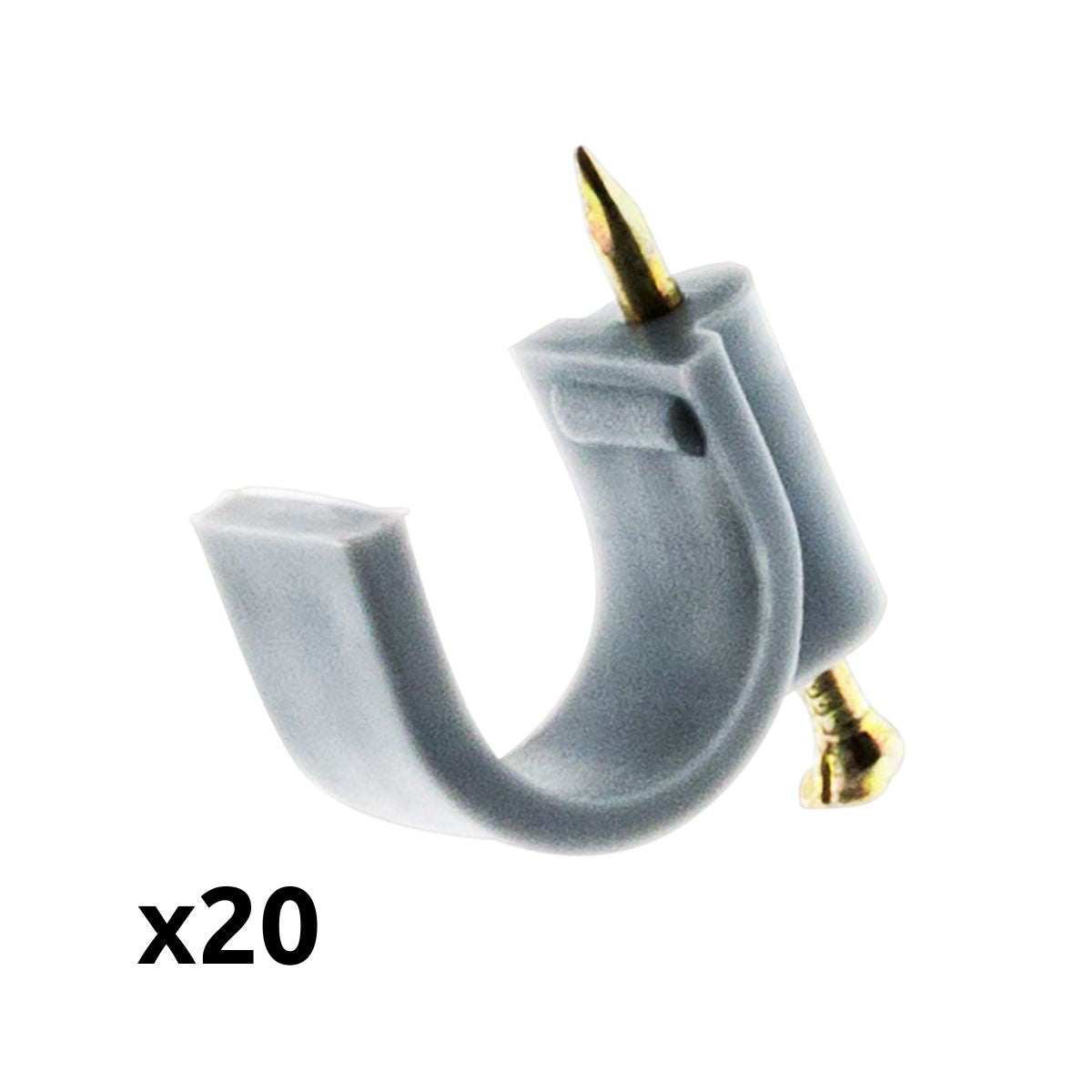 Lot de 20 crochets de fixation - Zenitech