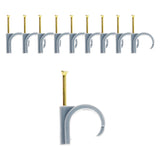 Lot de 10 attaches plastiques Ø20/25mm - Gris - Zenitech