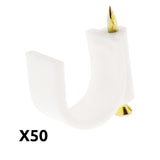 Lot de 50 crochets de fixation Ø20mm - Zenitech