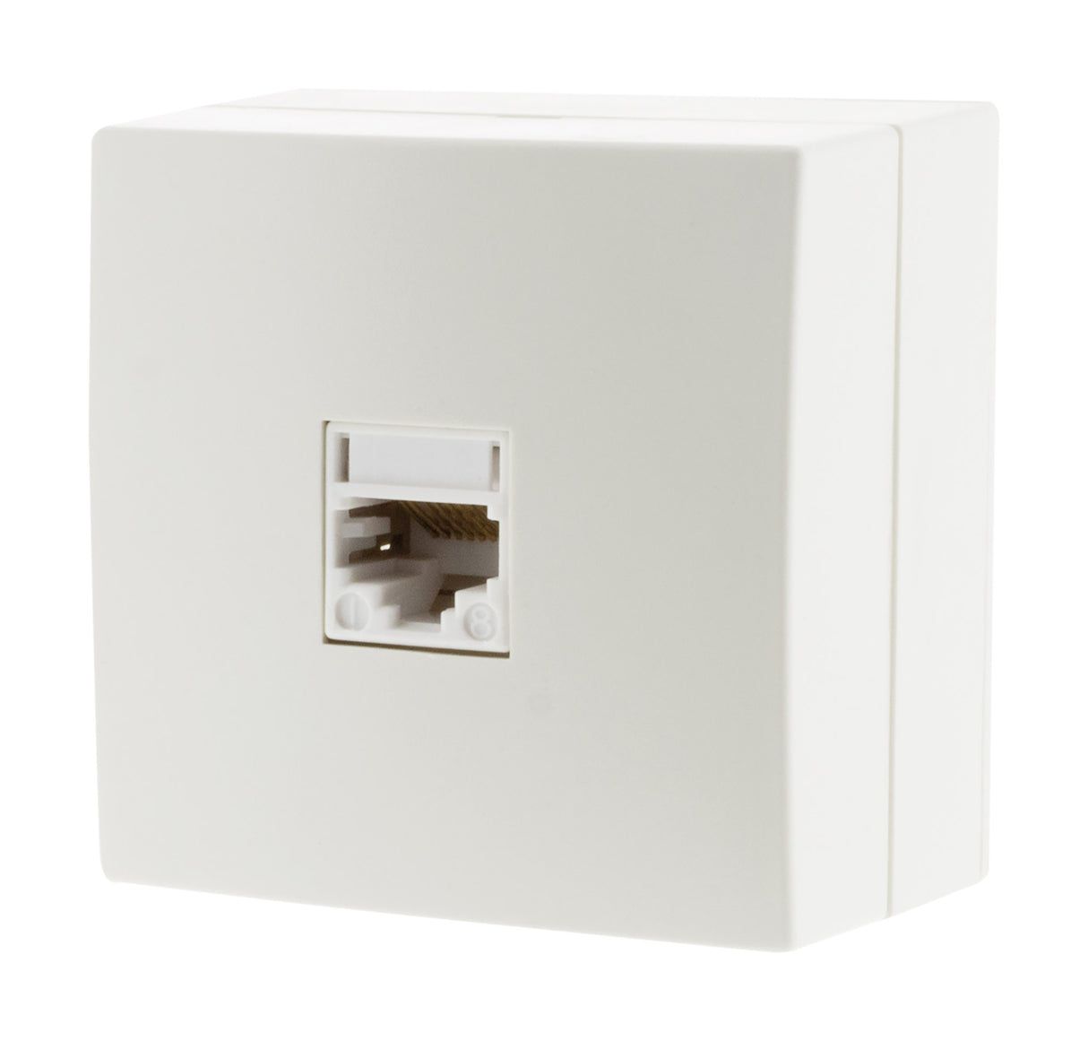 Prise RJ11 en saillie IP20 - Blanc - Zenitech