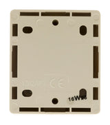 Va et vient double 10A saillie - blanc - Beijing - Zenitech