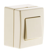 Bouton poussoir 10A saillie - blanc - Beijing - Zenitech