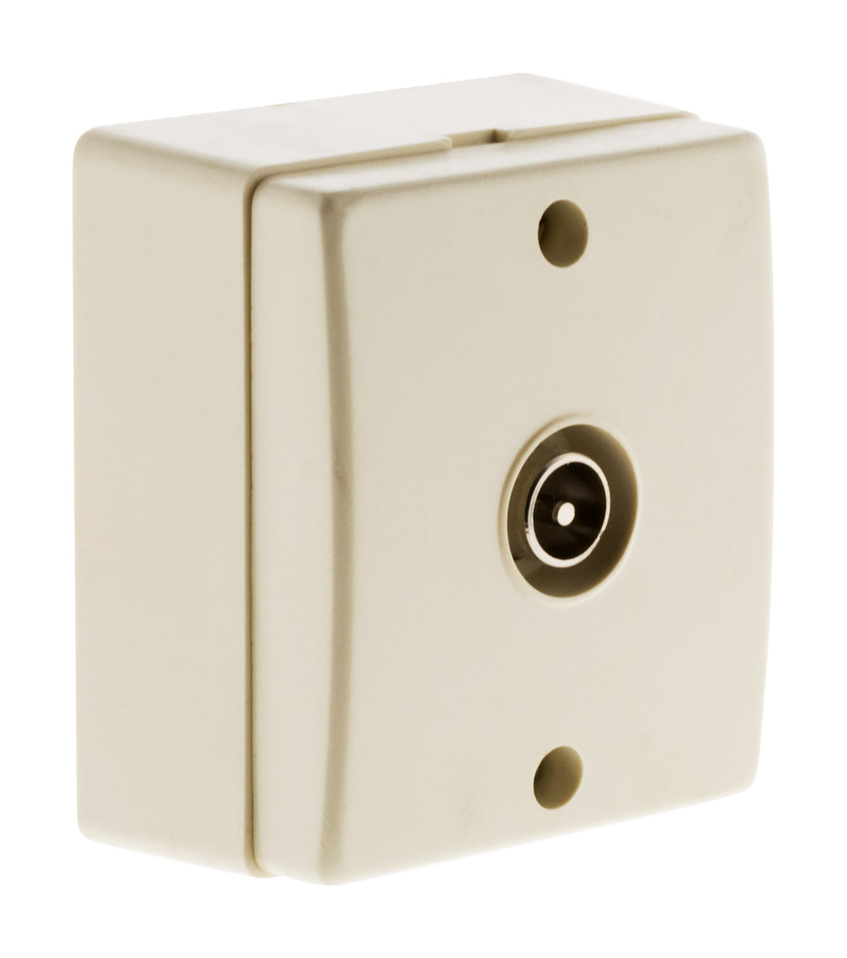 Prise TV Ø9,52mm saillie - blanc - Beijing - Zenitech