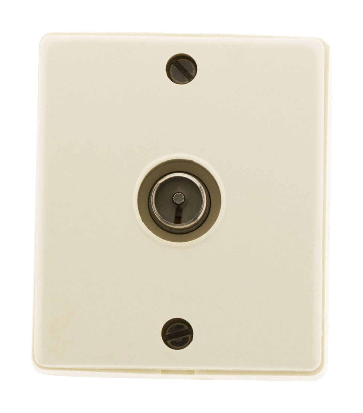 Prise TV Ø9,52mm saillie - blanc - Beijing - Zenitech