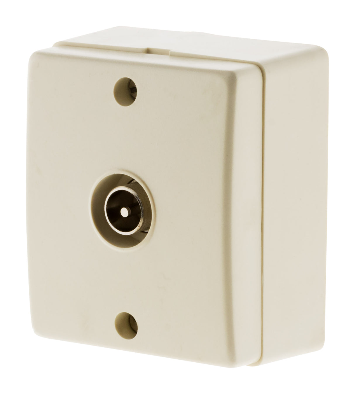 Prise TV Ø9,52mm saillie - blanc - Beijing - Zenitech
