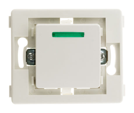 Va et vient à voyant bornes auto - composable - blanc - Venus - Zenitech