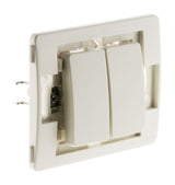 Double va et vient bornes auto composable - blanc - Venus - Zenitech