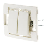 Double va et vient bornes auto composable - blanc - Venus - Zenitech
