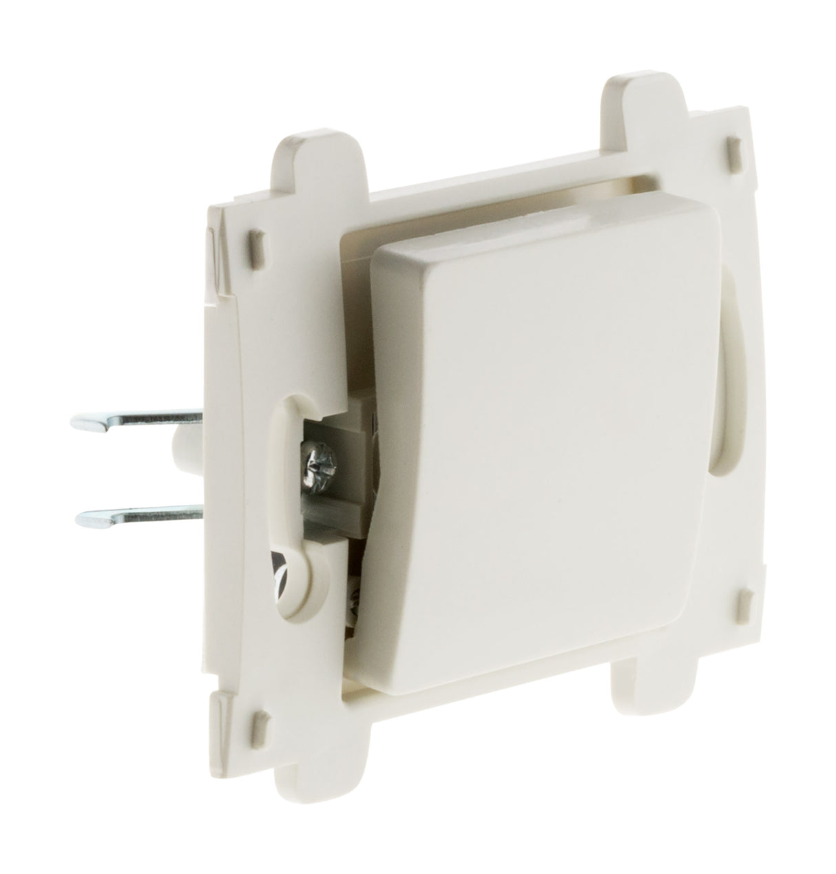 Bouton poussoir bornes auto composable - blanc - Venus - Zenitech