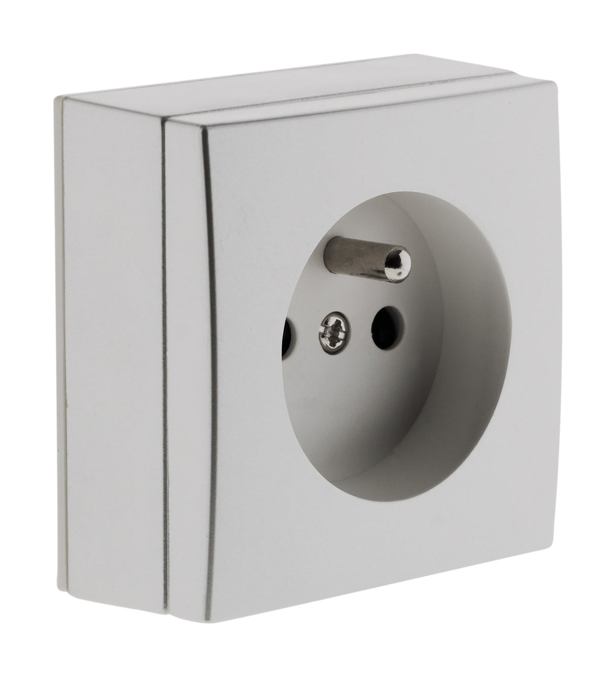 Prise 2P+ T Bel'Vue - gris - Zenitech