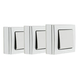 Lot de 3 interrupteurs en saillie Bel Vue - Zenitech