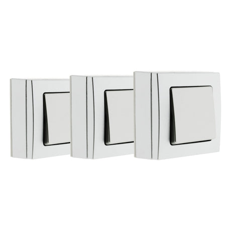 Lot de 3 interrupteurs en saillie Bel Vue - Zenitech