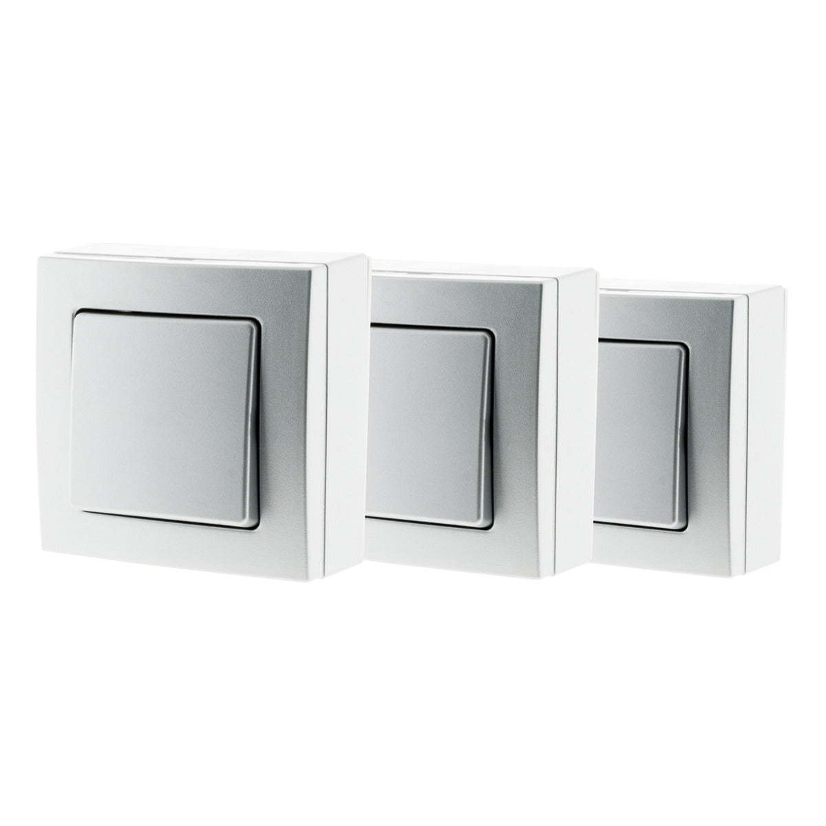 Lot de 3 interrupteurs en saillie Bel Vue - Zenitech