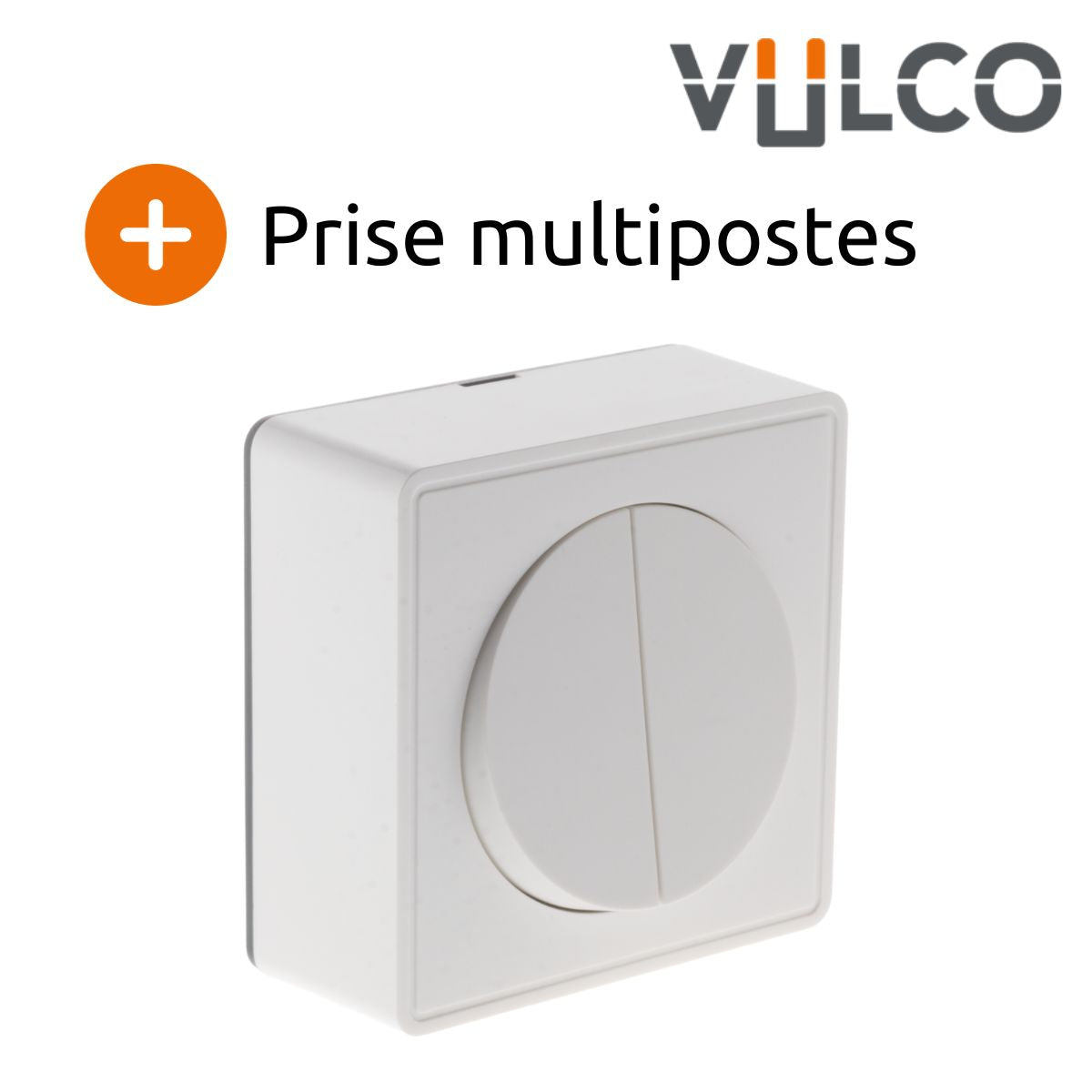 Interrupteur double va et vient 10A saillie Silver - Vulco - Zenitech