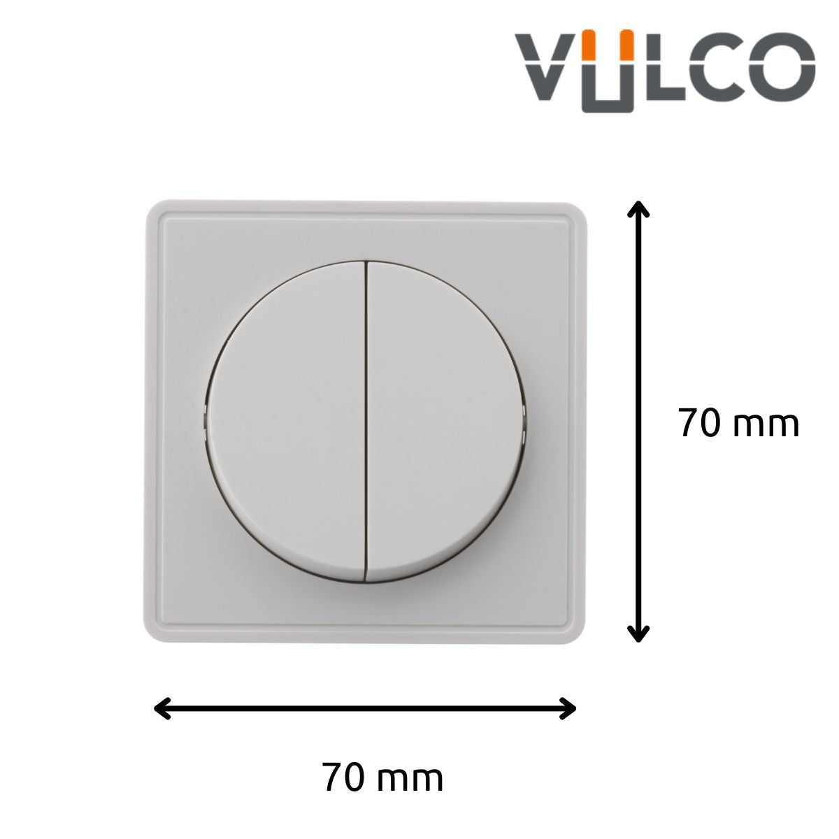 Interrupteur double va et vient 10A saillie Silver - Vulco - Zenitech