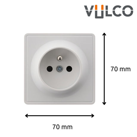 Prise simple saillie 2P+T 16A - Vulco - Zenitech