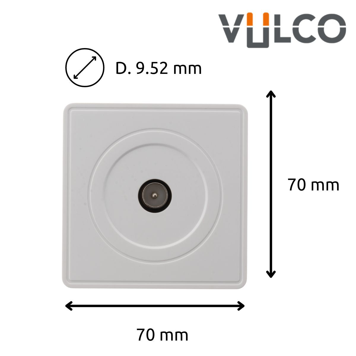 Prise TV en saillie Vulco