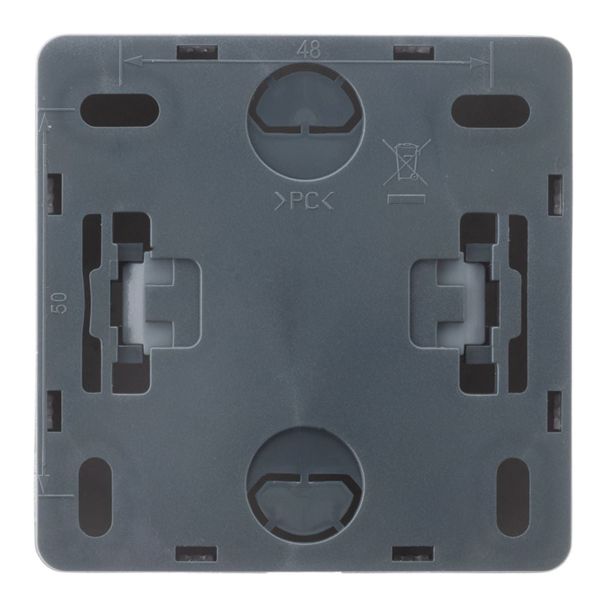 Interrupteur simple va et vient 10A saillie Silver - Vulco - Zenitech