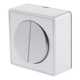 Interrupteur double complet va et vient 10A en saillie Silver - Vulco - Zenitech