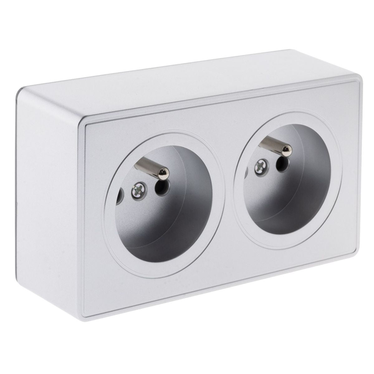 Prise double saillie 2P+T 16A - Vulco - Zenitech