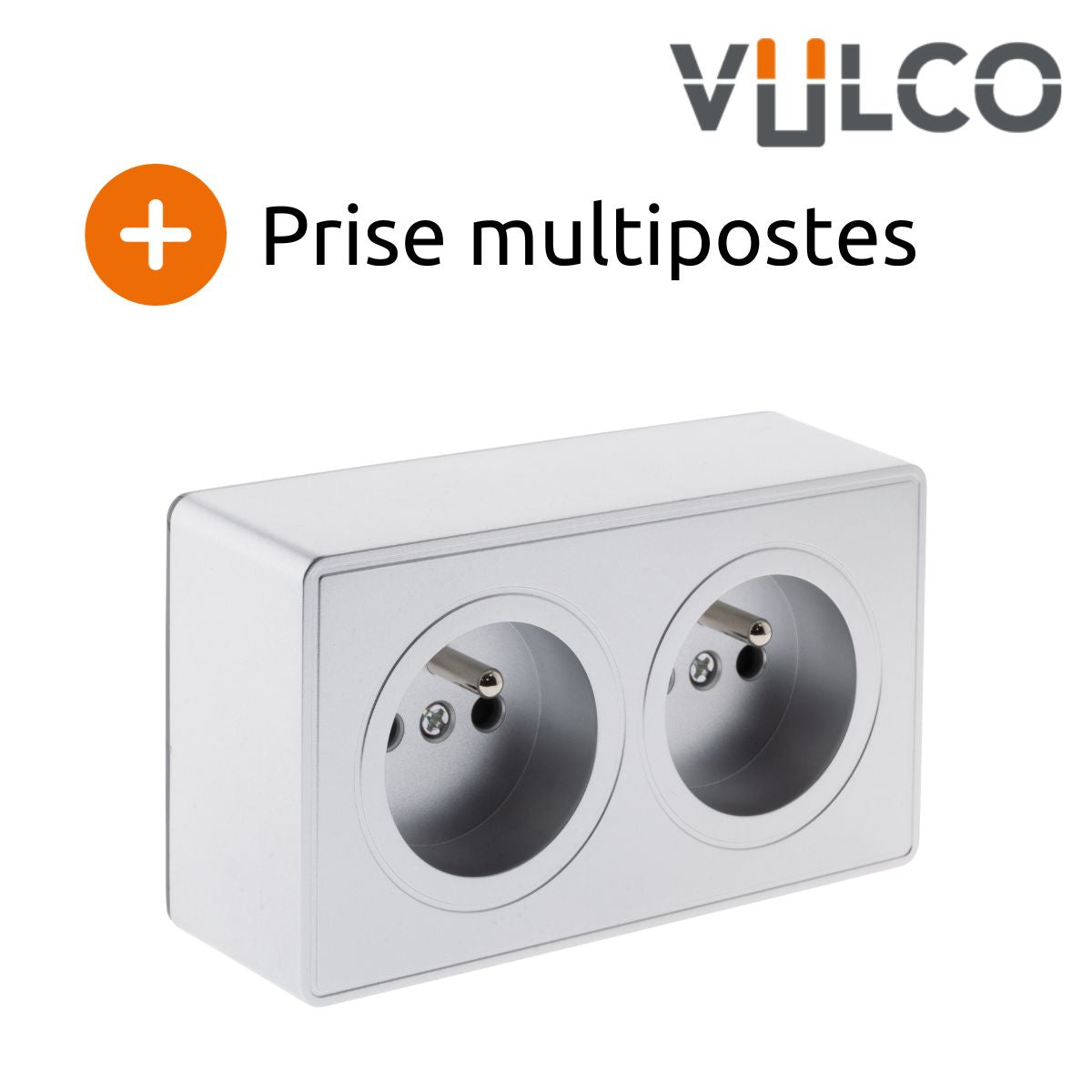 Prise double saillie 2P+T 16A - Vulco - Zenitech